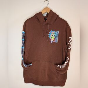 Rick And Morty Wubba Lubba Dub Dub Brown Hoodie
